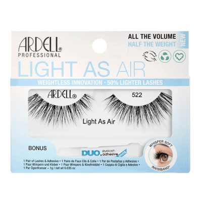 PESTAÑAS POSTIZAS DE TIRA LIGHT AS AIR 522 ARDELL