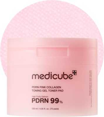 MEDICUBE PDRN Pink Toner Gel Pads – 70 pzs