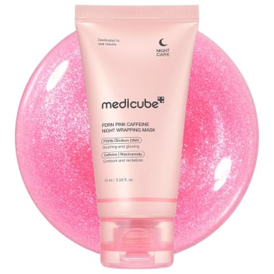 MEDICUBE PDRN PINK CAFFEINE WRAPPING MASK 75ML1