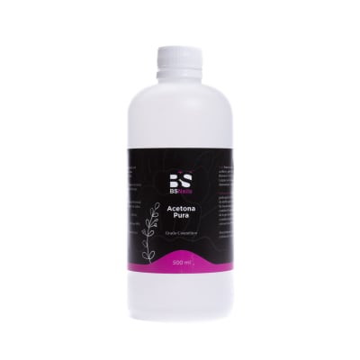 ACETONA PURA GRADO COSMETICO BSNAILS 500ml