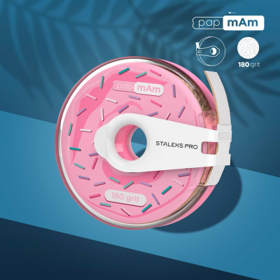 Staleks Pro Lima Bobbinail papmAm Blanca con BOLSILLO - Grit 180