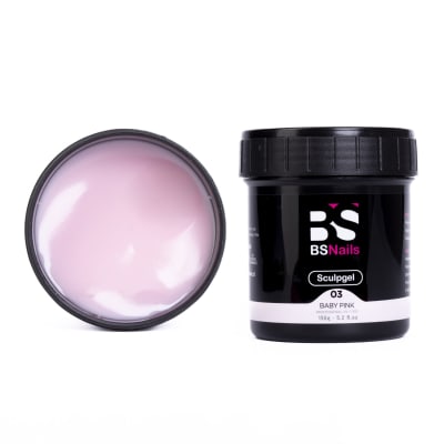 BSNAILS Sculpgel Acrigel : Color Baby Pink – Pote de 150 g