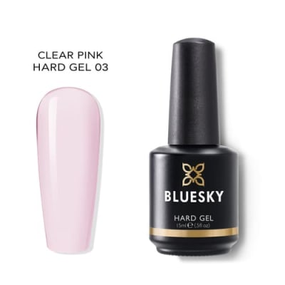 BLUESKY ESMALTE GEL HARD GEL - SOFT CLEAR PINK1