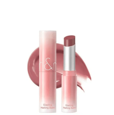 ROM&ND GLASTING MELTING BALM – Balsamo Labial Nude #12 VEILED ROSE