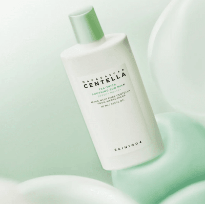 SKIN1004 Tea-Trica Soothing Sun Milk SPF 50+ Protector solar – Piel Acneica Grasa