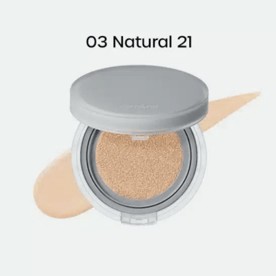 ROM&ND – NU ZERO CUSHION – Base tipo Cushion #03 Natural 21