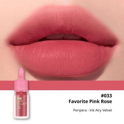 INK AIRY VELVET PERIPERA 033 FAVORITE PINK ROSE