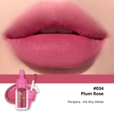 INK AIRY VELVET PERIPERA 034 PLUM ROSE