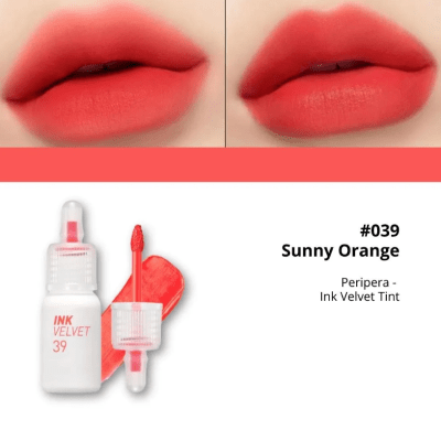INK VELVET PERIPERA 039 SUNNY ORANGE