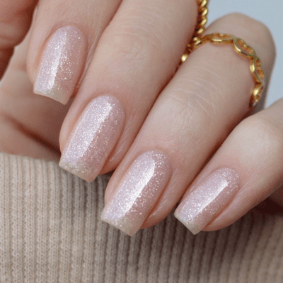 Rubber Base Coat - Sparkly Gold PINK MASK 048