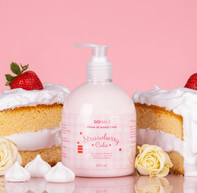 GoNails Crema de Manos y Pies - Strawberry Cake 500ml