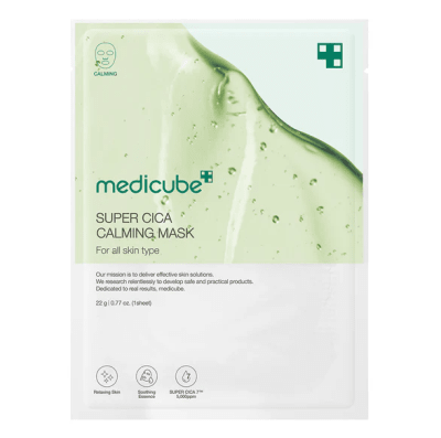 MEDICUBE Super CICA Calming Mask – Mascarilla Calmante