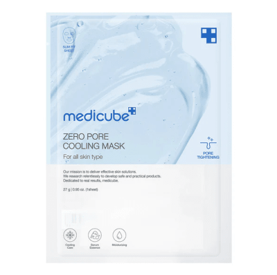 MEDICUBE Zero Pore Cooling Mask – Mascarilla Calmante Piel Grasa