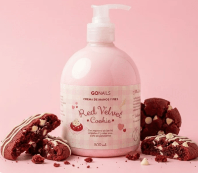 GoNails Crema de Manos y Pies - Red Velvet 500ml