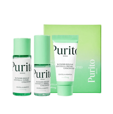 Purito Wonder Releaf Centella Unscented Mini Kit