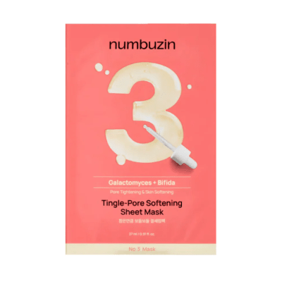 Numbuzin No. 3 Tingle Pore Softening Mascarilla de Tela1