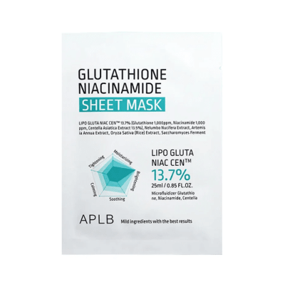 APLB Glutathione Niacinamide Sheet Mask