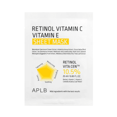 APLB Retinol Vitamin C Vitamin E Sheet Mask