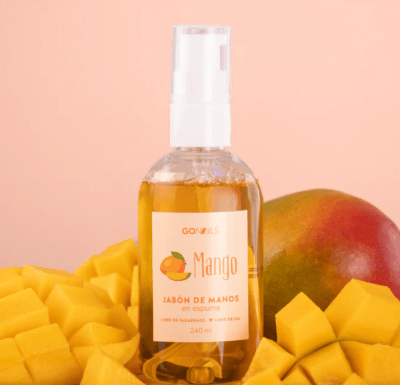GoNails Jabon Espuma Mango 240 ml1