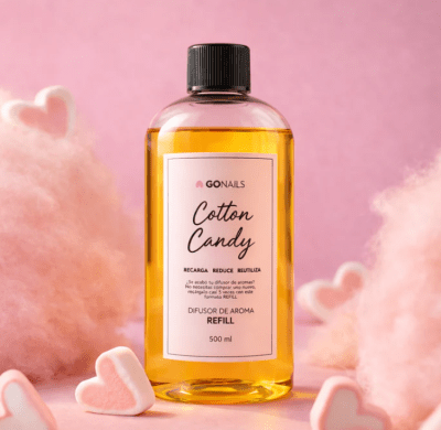 GoNails RECARGA para Difusor en varillas 500ml COTTON CANDY1