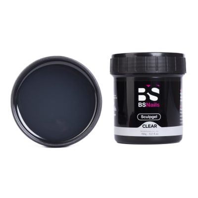 BSNAILS Sculpgel Acrigel: Clear Transparente – Pote de 150 g