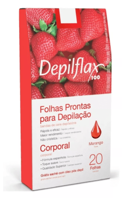 DEPIFLAX FRUTILLA BANDAS PARA DEPILACIÓN CORPORAL
