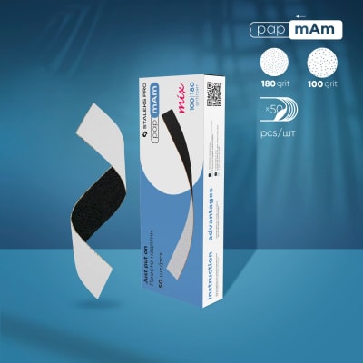 Limas Staleks PAPMAM Mix (50u) bolsillo grit 100/180