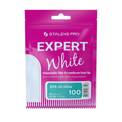 Staleks Pro Lima Pedicure Adhesiva Reemplazable Expert 10 White 100
