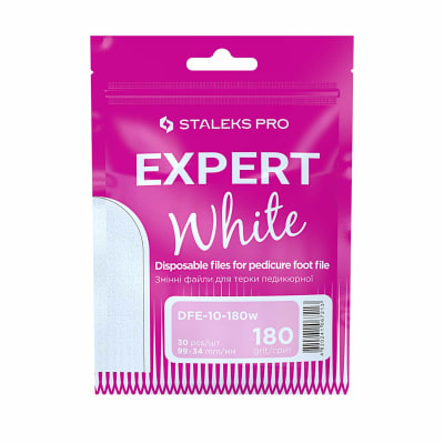 Staleks Pro Lima Pedicure Adhesiva Reemplazable Expert 10 White 180