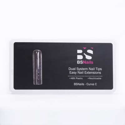 Dual System Nail Tips BSNAILS  Cuadrada Curvatura C 240pcs