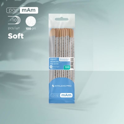 Limas Staleks Smart papmAm SOFT con Bases Wood Pap (10u) - grit 1001