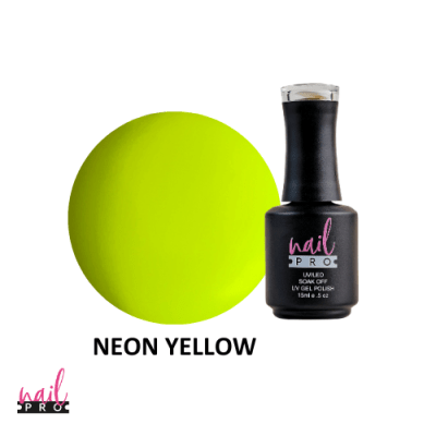 NAIL PRO Esmalte Permanente Neon Yellow1