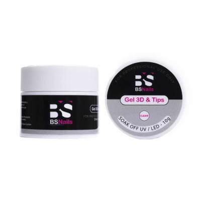 Gel 3D y Tips CLEAR BSNAILS 10gr1