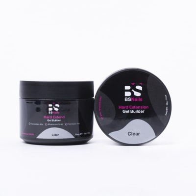 BSNAILS GEL BUILDER HARD EXTENSION -30ML- CLEAR1