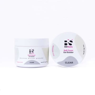 BSNAILS Gel Builder Soft Cover Autonivelante – Clear Transparente- 30 ml
