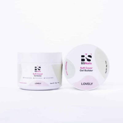 BSNAILS Gel Builder Soft Cover Autonivelante – LOVELY – Pote de 30 ML