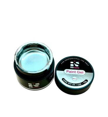 BSNAILS Gel Paint Metallic Platinium – Efecto Cromado1