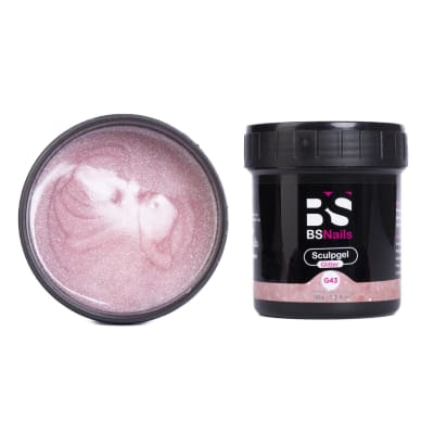 BSNAILS Sculpgel Acrigel: Glitter G43 – Pote de 150 g