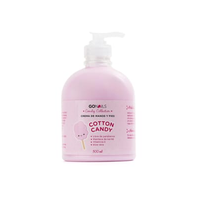 Go Nails Crema de Manos y Pies Cotton Candy 500ml