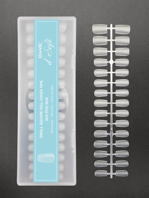 Small matte Square Full Cover Tips dSoft x300pcs DANS