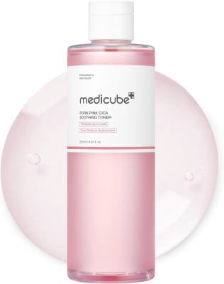 MEDICUBE PDRN Pink Cica Soothing Toner – Tonico Iluminador Antiedad 250 ml
