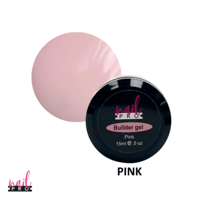 NAIL PRO Builder Gel 15ml - Pink