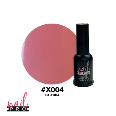 NAIL PRO Esmalte Permanente 8 ml X004 (ex004) Base de Francesa Rosa traslucido1