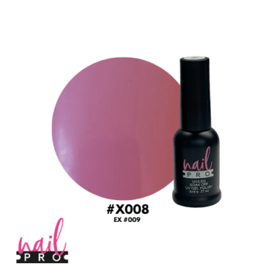 NAIL PRO Esmalte Permanente 8 ml X008 (ex009) Rosado1