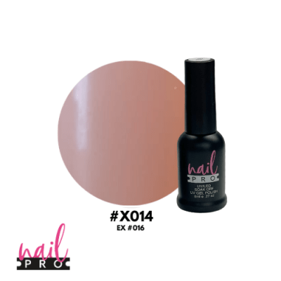 NAIL PRO Esmalte Permanente 8 ml X014 (ex016) Color Piel Claro1