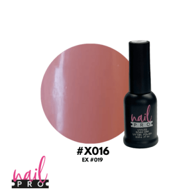 NAIL PRO Esmalte Permanente 8 ml X016 (ex019) Nude Rosado