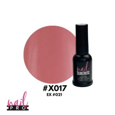 NAIL PRO Esmalte Permanente 8 ml X017 (ex021) Palo Rosa1