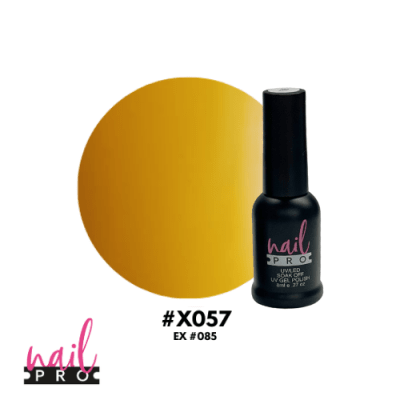 NAIL PRO Esmalte Permanente 8 ml X057 (ex085) Amarillo Pato1