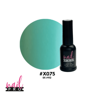 NAIL PRO Esmalte Permanente 8 ml X075 (ex112) Verde Agua1