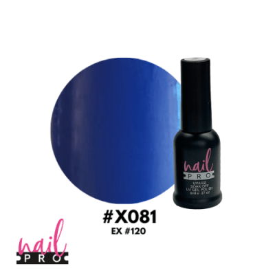 NAIL PRO Esmalte Permanente 8 ml X081 (ex120) Azul1